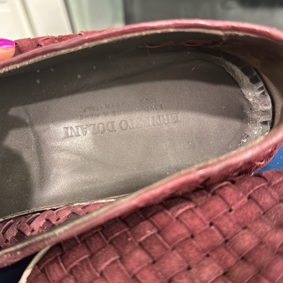 Men’s slip on shoes-Maroon - Picture 5 of 5